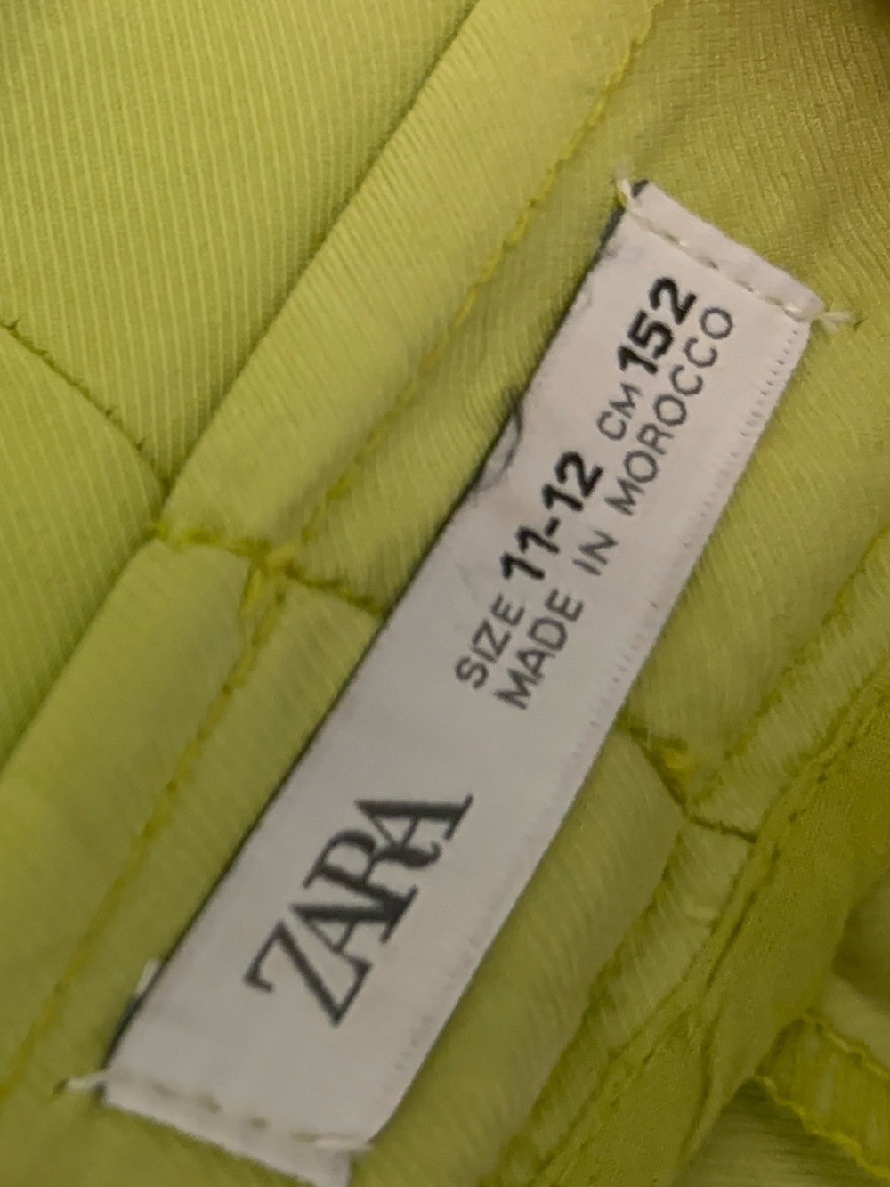 Zara Lime Green Wide-Leg Pants (11/12 Kids) - Picture 5 of 7